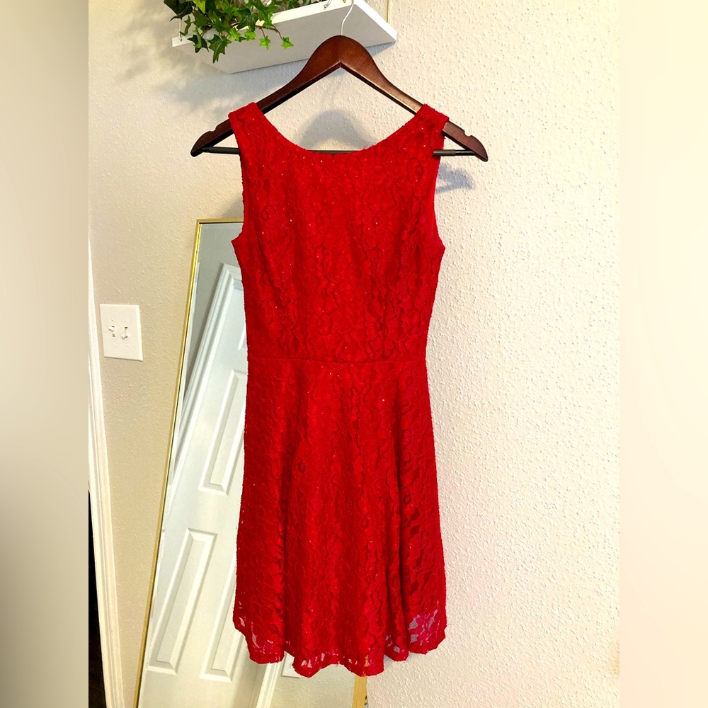 Red Lace Party Dress, H&M